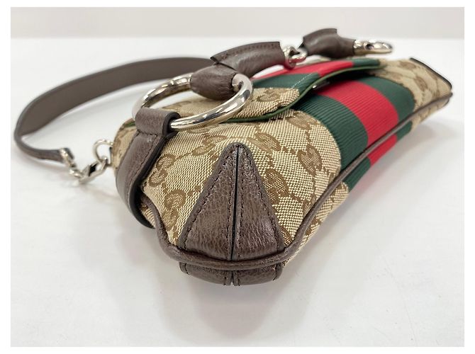 Borsa Gucci Horsebit marrone - vista 9