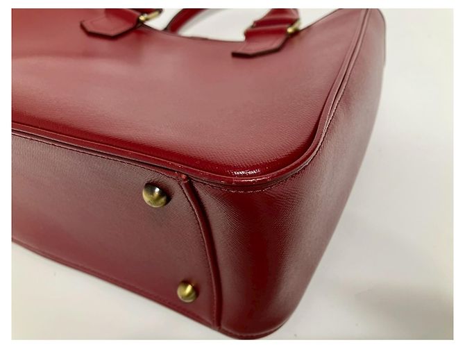 Borsa a mano/Borsa a tracolla in pelle rossa Burberry Rosso - vista 11