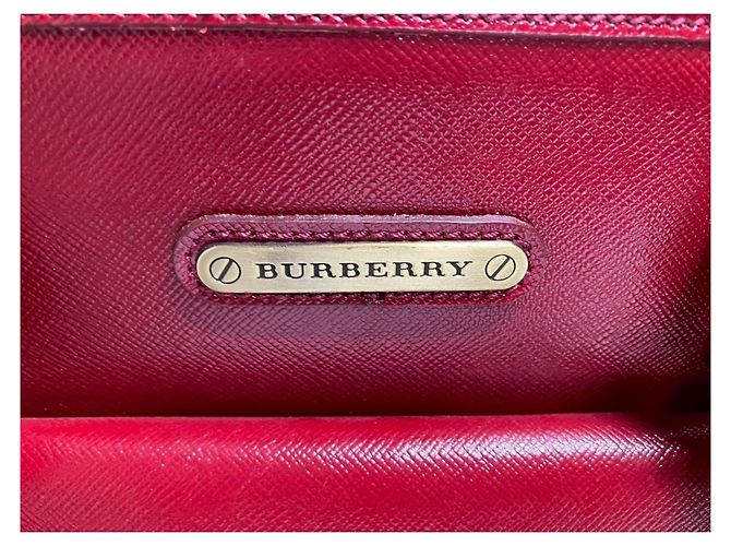 Borsa a mano/Borsa a tracolla in pelle rossa Burberry Rosso - vista 12