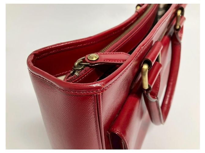 Borsa a mano/Borsa a tracolla in pelle rossa Burberry Rosso - vista 4