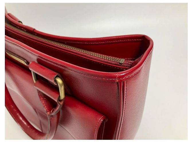 Borsa a mano/Borsa a tracolla in pelle rossa Burberry Rosso - vista 5