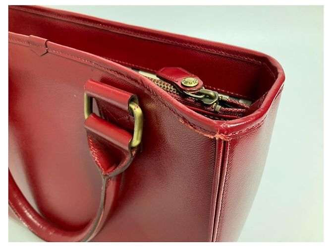 Borsa a mano/Borsa a tracolla in pelle rossa Burberry Rosso - vista 6