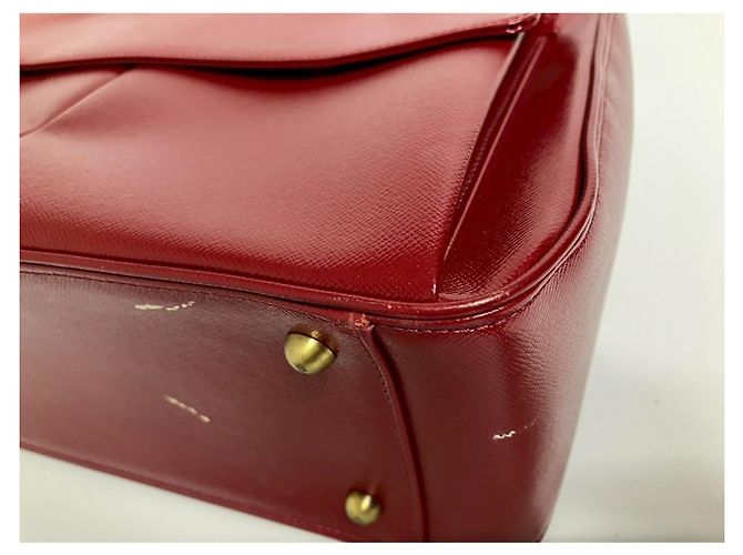 Borsa a mano/Borsa a tracolla in pelle rossa Burberry Rosso - vista 9