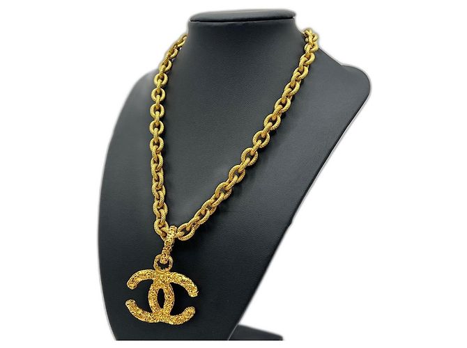 Collana Chanel Coco Mark in lava con placcatura in oro D'oro - vista 3