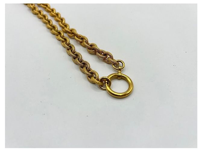 Collana Chanel Coco Mark in lava con placcatura in oro D'oro - vista 8