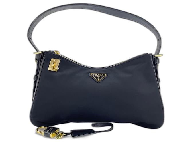 Borsa a tracolla nera Prada Nero - vista 12