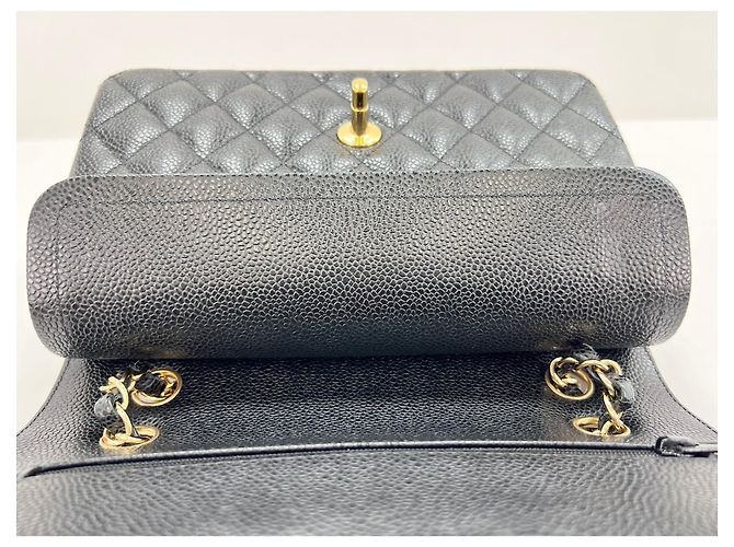 Borsa a tracolla Chanel Matelassé Double Flap Nero - vista 12