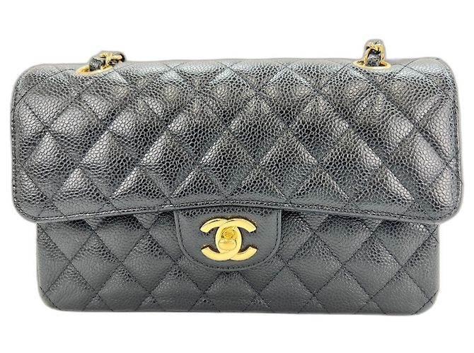 Borsa a tracolla Chanel Matelassé Double Flap Nero - vista 2