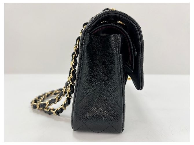 Borsa a tracolla Chanel Matelassé Double Flap Nero - vista 6