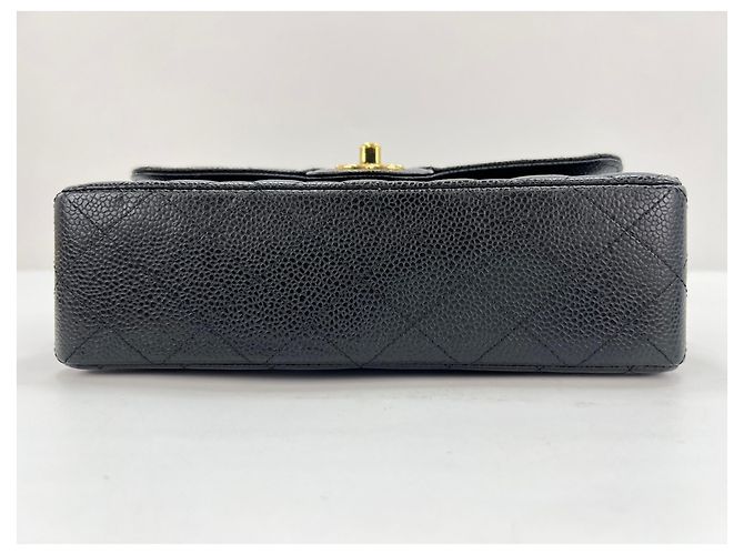 Borsa a tracolla Chanel Matelassé Double Flap Nero - vista 7