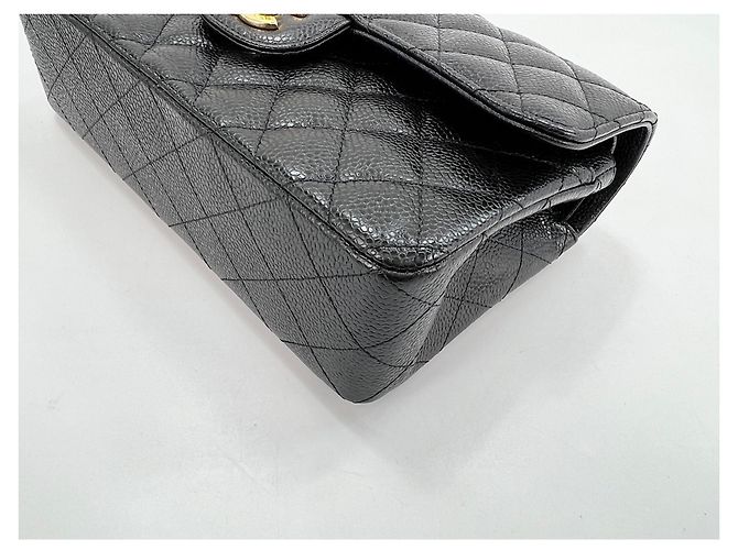 Borsa a tracolla Chanel Matelassé Double Flap Nero - vista 9