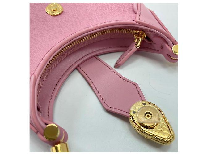 Bulgari Borsa a Spalla Bvlgari Sempenti Ellipse Micro Snakehead Rosa - vista 11