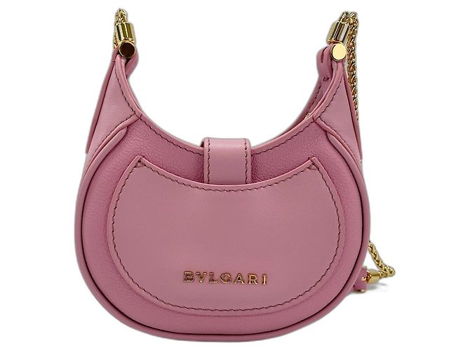 Bulgari Borsa a Spalla Bvlgari Sempenti Ellipse Micro Snakehead Rosa - vista 3