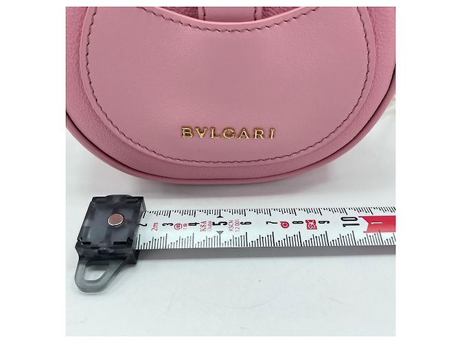 Bulgari Borsa a Spalla Bvlgari Sempenti Ellipse Micro Snakehead Rosa - vista 4