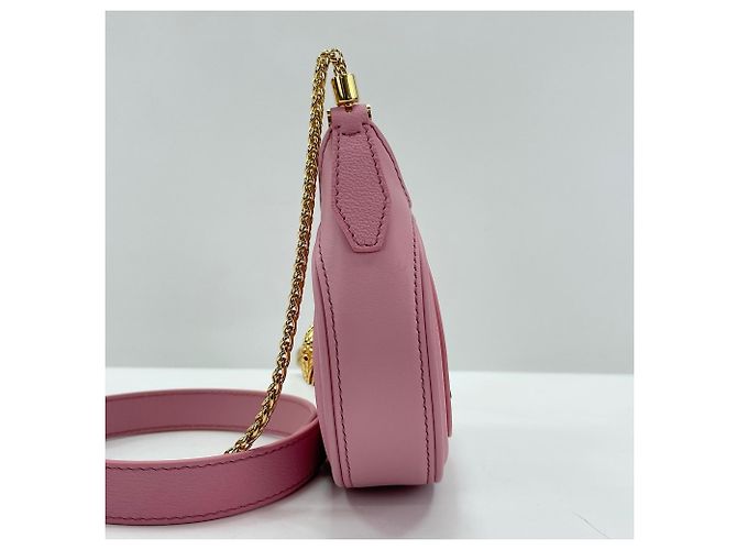 Bulgari Borsa a Spalla Bvlgari Sempenti Ellipse Micro Snakehead Rosa - vista 5