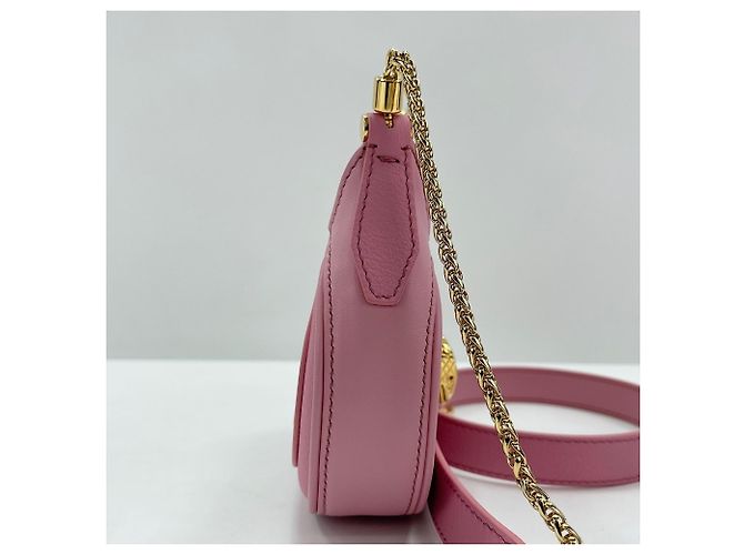 Bulgari Borsa a Spalla Bvlgari Sempenti Ellipse Micro Snakehead Rosa - vista 6