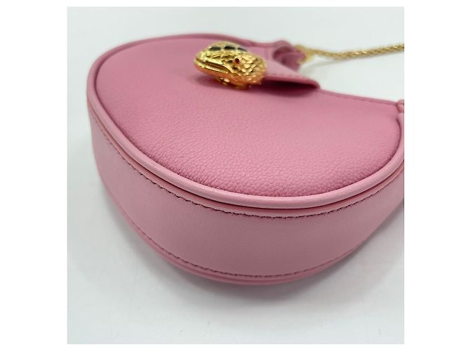 Bulgari Borsa a Spalla Bvlgari Sempenti Ellipse Micro Snakehead Rosa - vista 9