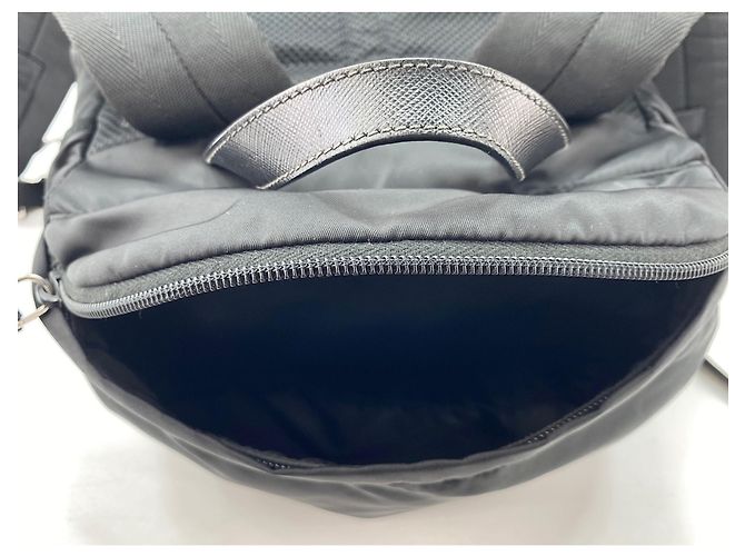 Zaino in nylon nero Prada - vista 11