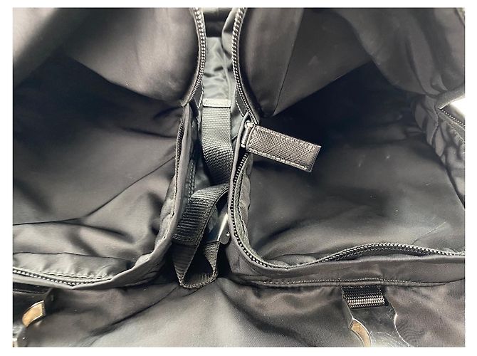 Zaino in nylon nero Prada - vista 16