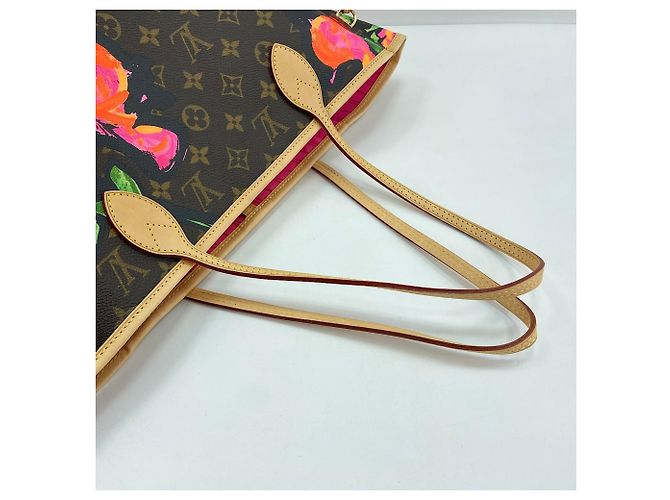 Borsa Tote Louis Vuitton Neverfull MM Marrone - vista 10
