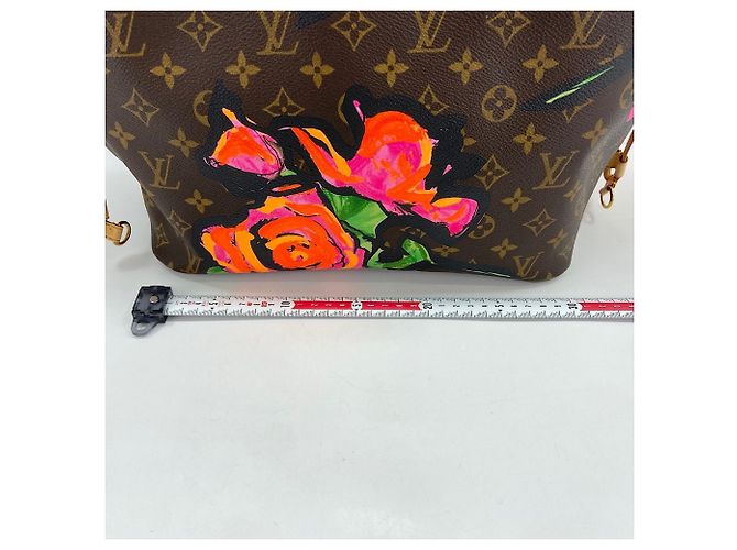 Borsa Tote Louis Vuitton Neverfull MM Marrone - vista 4