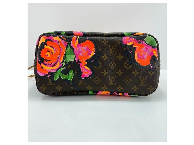 Borsa Tote Louis Vuitton Neverfull MM Marrone - vista 7