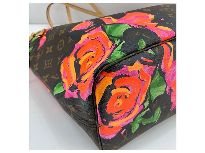 Borsa Tote Louis Vuitton Neverfull MM Marrone - vista 8