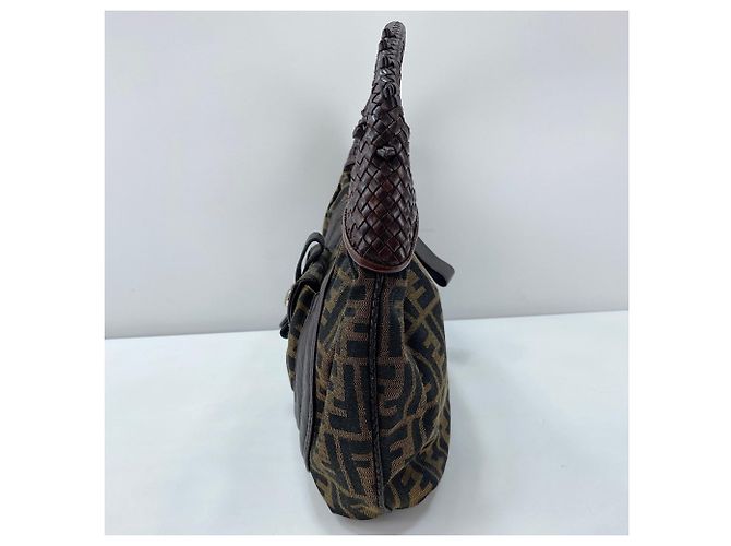 Borsa Fendi Spybag Zucca Marrone - vista 5