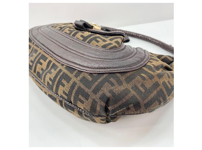 Borsa Fendi Spybag Zucca Marrone - vista 8