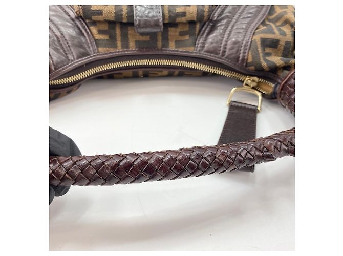 Borsa Fendi Spybag Zucca Marrone - vista 9