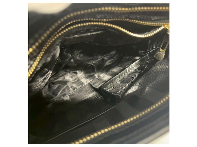Borsa a tracolla in nylon nero Burberry - vista 11