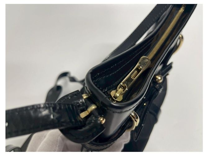 Borsa a tracolla in nylon nero Burberry - vista 4