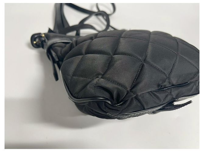 Borsa a tracolla in nylon nero Burberry - vista 8