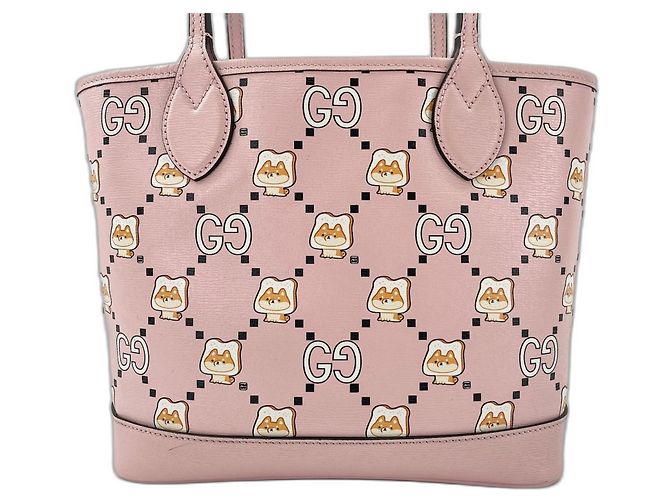 Borsa Tote Gucci GG Animal Rosa - vista 2