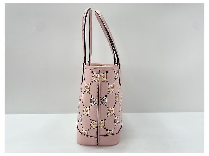Borsa Tote Gucci GG Animal Rosa - vista 4