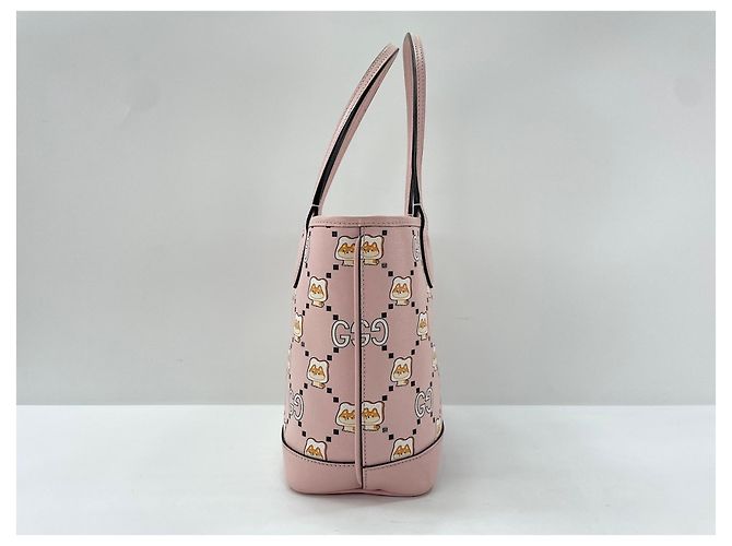 Borsa Tote Gucci GG Animal Rosa - vista 5