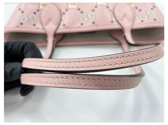 Borsa Tote Gucci GG Animal Rosa - vista 9