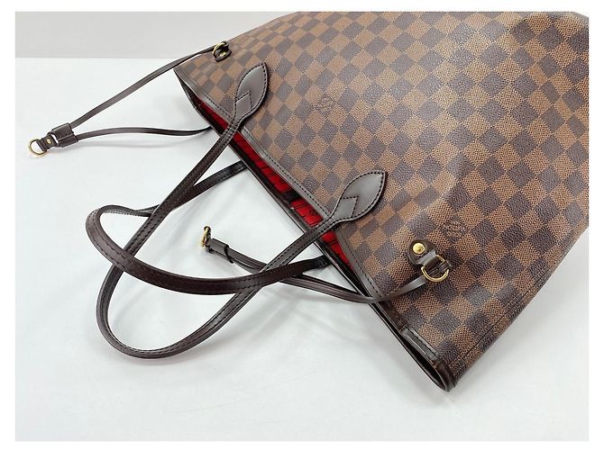 Borsa Tote Louis Vuitton Neverfull Marrone - vista 10