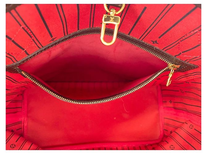 Borsa Tote Louis Vuitton Neverfull Marrone - vista 16