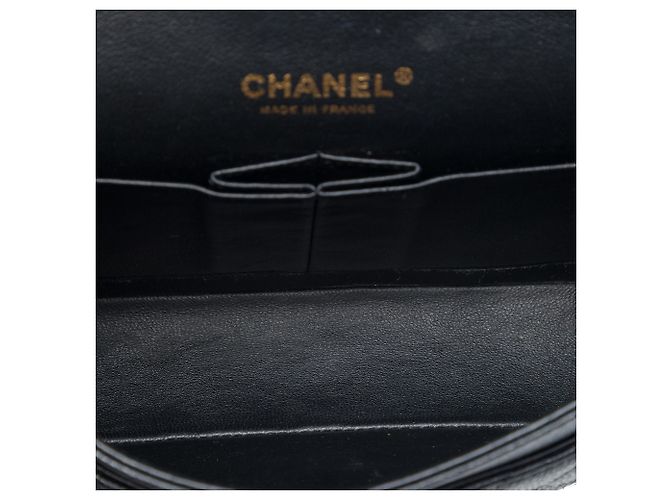 Chanel Black Medium Classic Caviar Double Flap Nero - vista 4