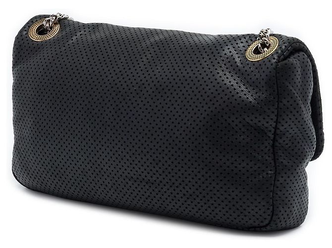 Chanel Black Medium Perforated Calfskin Reissue 2.55 Drill Flap Nero - vista 2