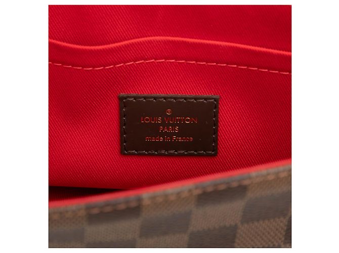 Louis Vuitton Marrone Damier Ebene Croisette - vista 5