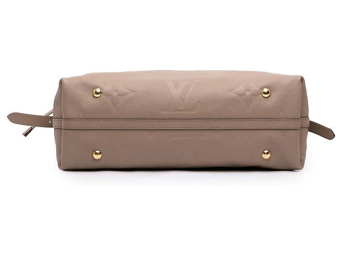 Louis Vuitton Marrone Monogram Empreinte CarryAll MM Taupe - vista 3