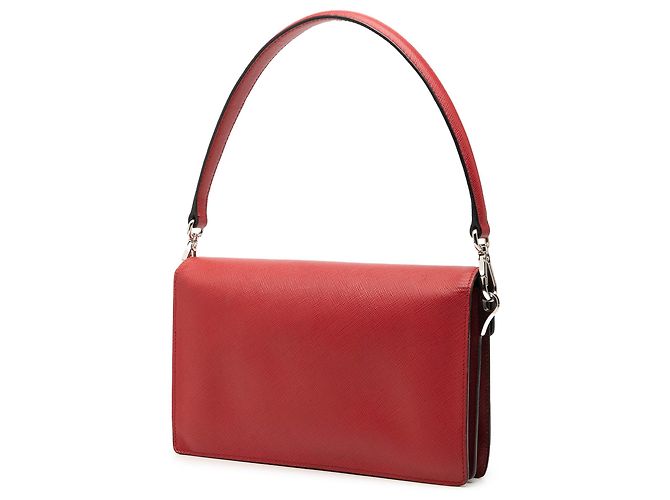 Bolso Prada Red Mini Saffiano Lux Sound Lock Roja Burdeos - vista 2