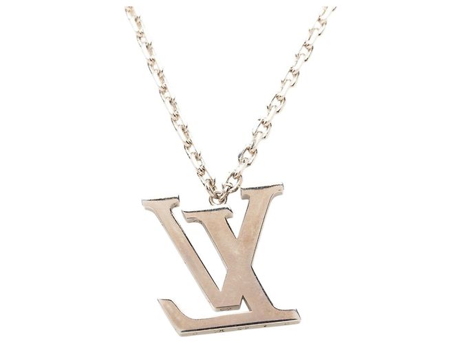 Collana con pendente Louis Vuitton LV Colors in ottone argentato, smalto e resina Argento - vista 3