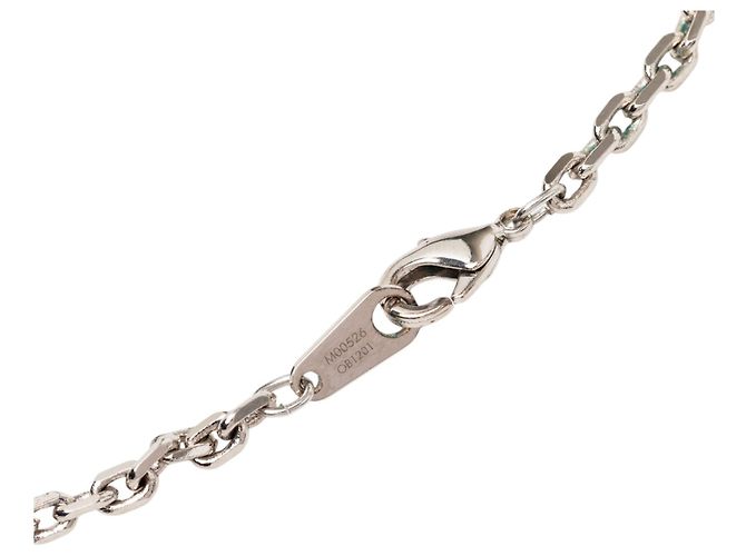 Collana con pendente Louis Vuitton LV Colors in ottone argentato, smalto e resina Argento - vista 6