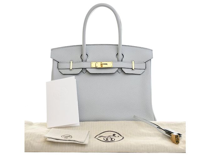 Hermès Blue Togo Birkin Retourne 30 Blu chiaro - vista 15