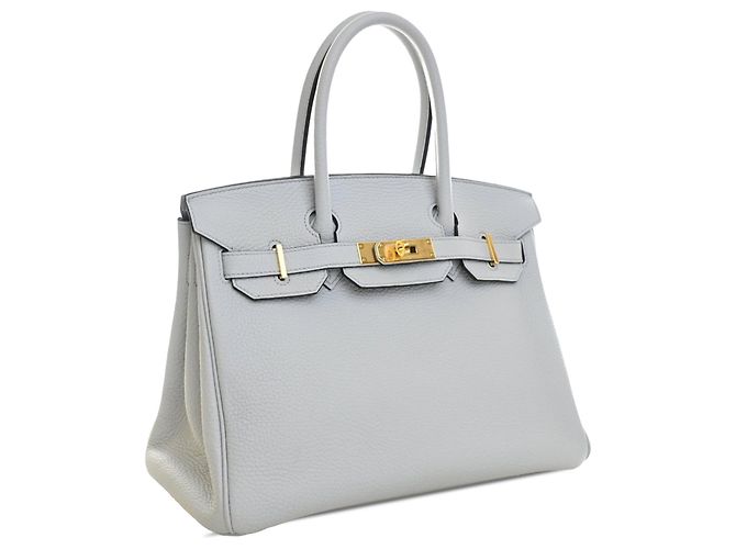 Hermès Blue Togo Birkin Retourne 30 Blu chiaro - vista 2