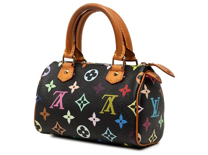 Louis Vuitton Black Monogram Multicolore Mini Speedy HL - view 2