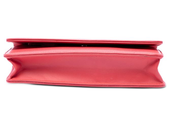 Wallet On Chain Portafoglio con catena Chanel Pink CC Caviar Rosa - vista 3